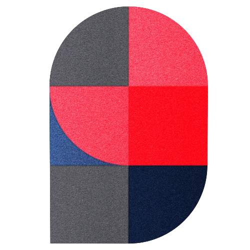 Acoustic Wall Art Panels FAN 1 lava on white background Decormania UK